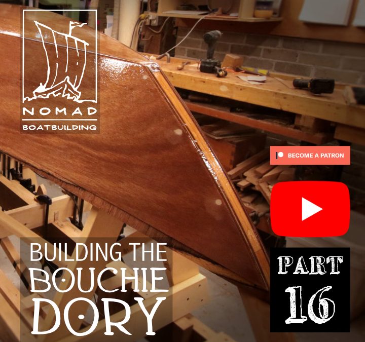 Building the Bouchie Dory Part 16 – Fibreglassing the garboards